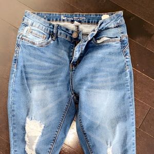 Blue ripped Skinny jeans